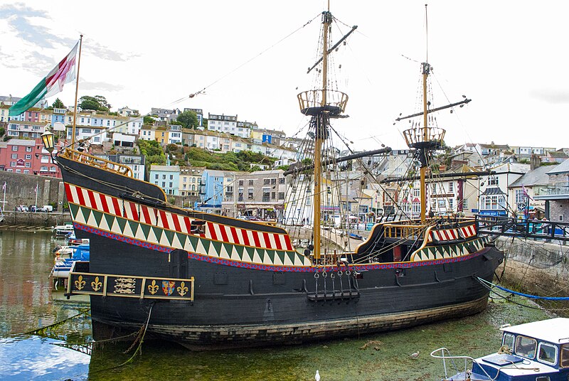 A replica of the Golden Hind.