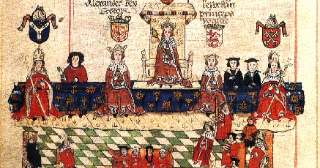 An early English Parliament before King Edward I, c 1300