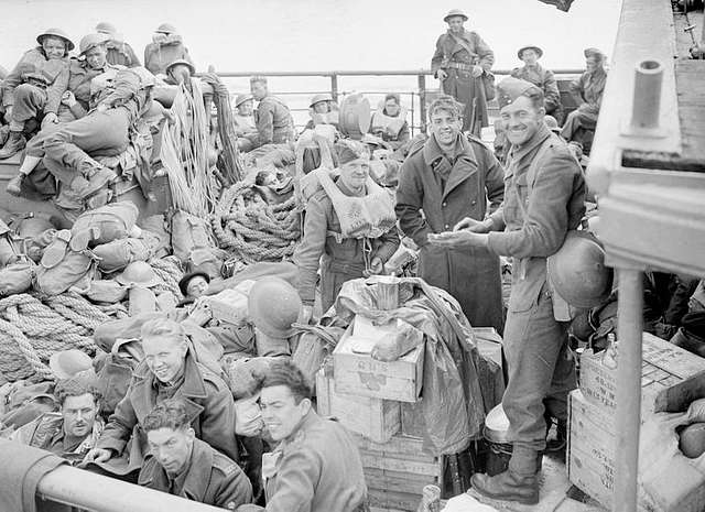 The evacuation from Dunkirk 1940