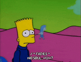 Bart Simpson looking for his soul.