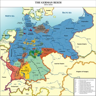 Map of Germany before WWI