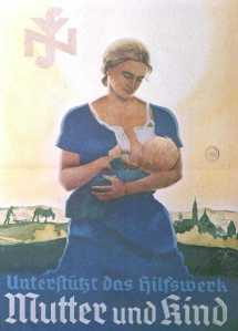 Nazi propaganda poster about women's roles